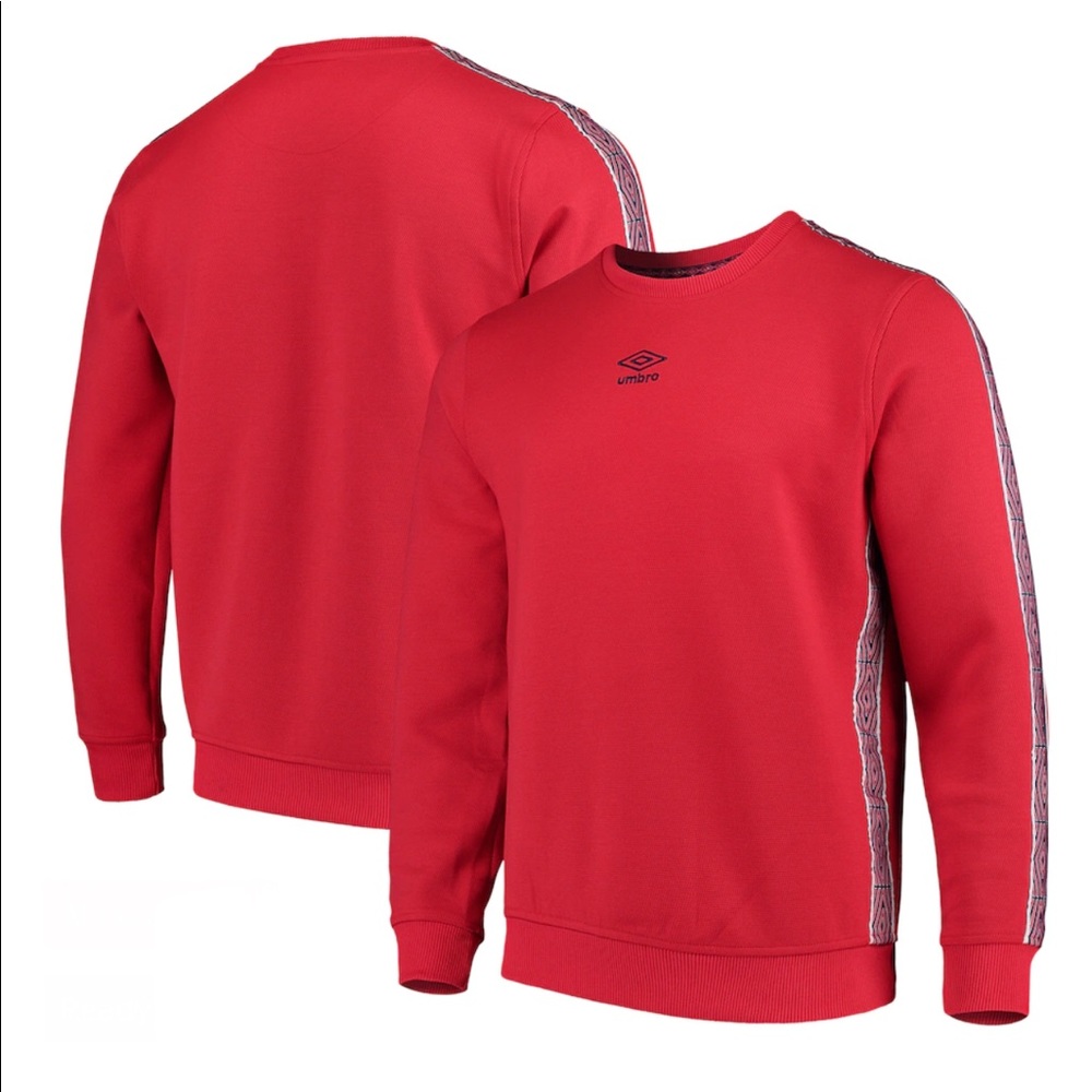 NWT UMBRO MENS CREWNECK SWEATSHIRT - Red SZ XL